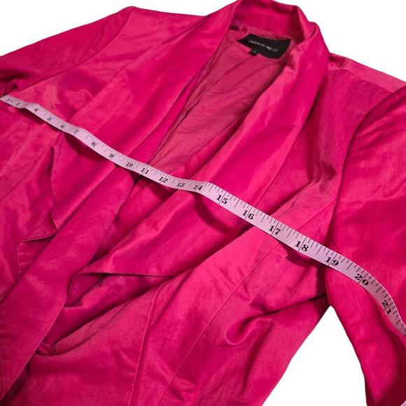 Lafayette 148 New York size 14 Hot Pink Asymmetrical Jacket Blazer xl - Picture 7 of 11